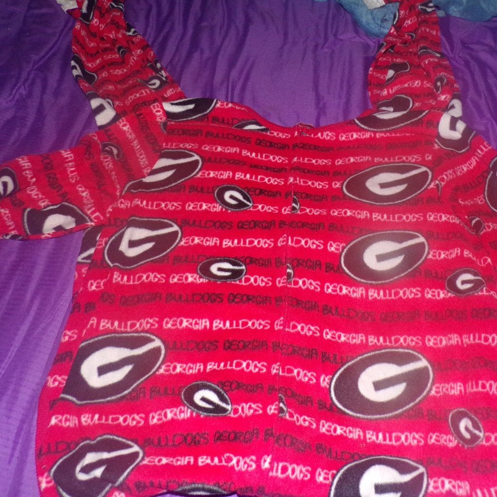 Sideline apparel Georgia bulldogs pajamas ladies xlg pajamas one piece  union